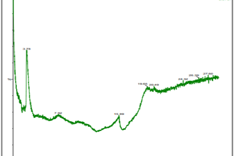 Mass Chromatogram of CS hydroethanolic extract.